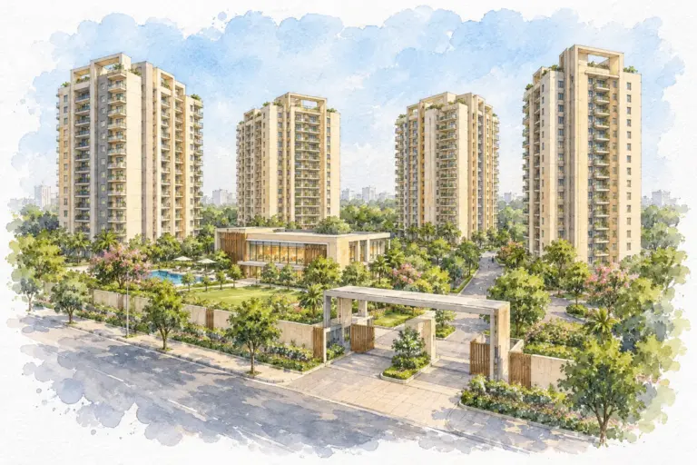 Illustration of Rudra Apartments