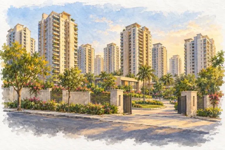 Illustration of Saket Kunj Apartments
