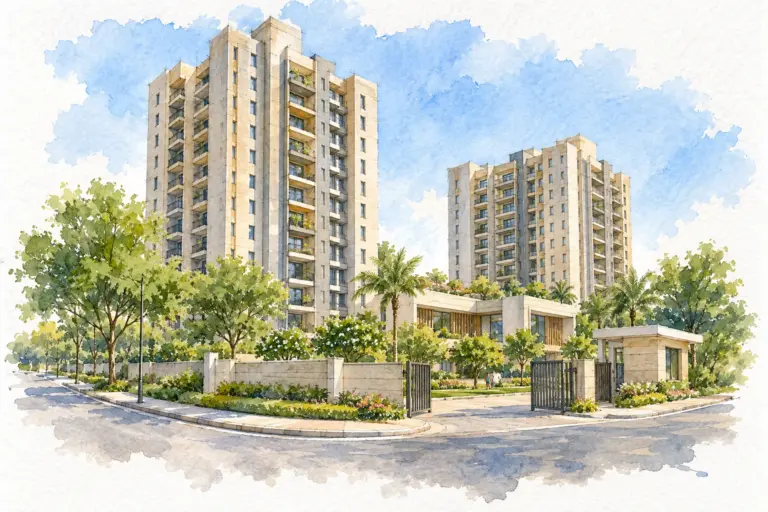 Illustration of Samanvay Apartments