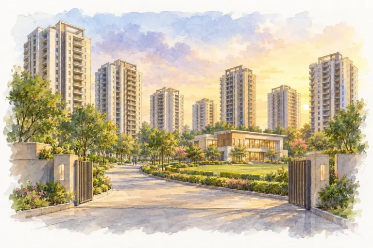 Illustration of Samridhi Daksh Avenue