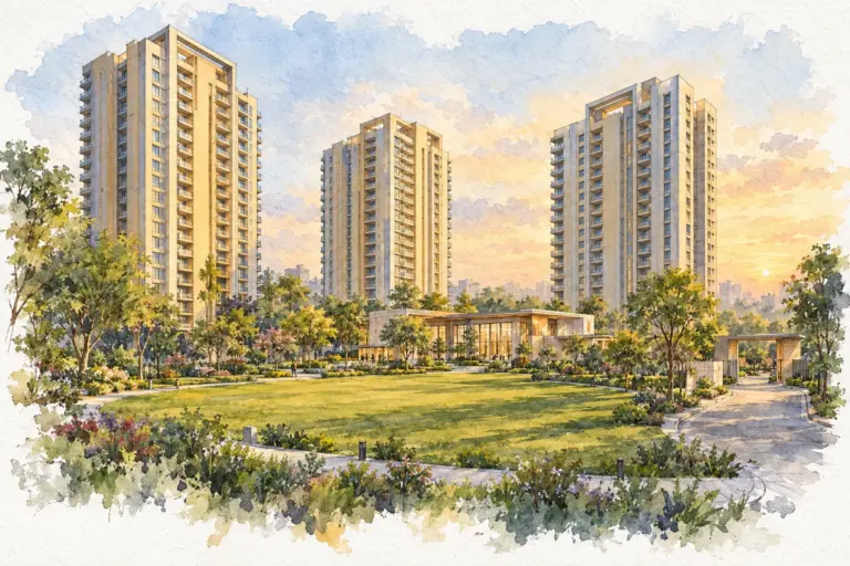 Illustration of Satguru Apartments