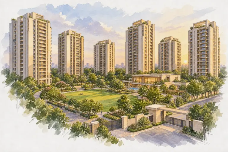 Illustration of Shahjahanabad Apartment