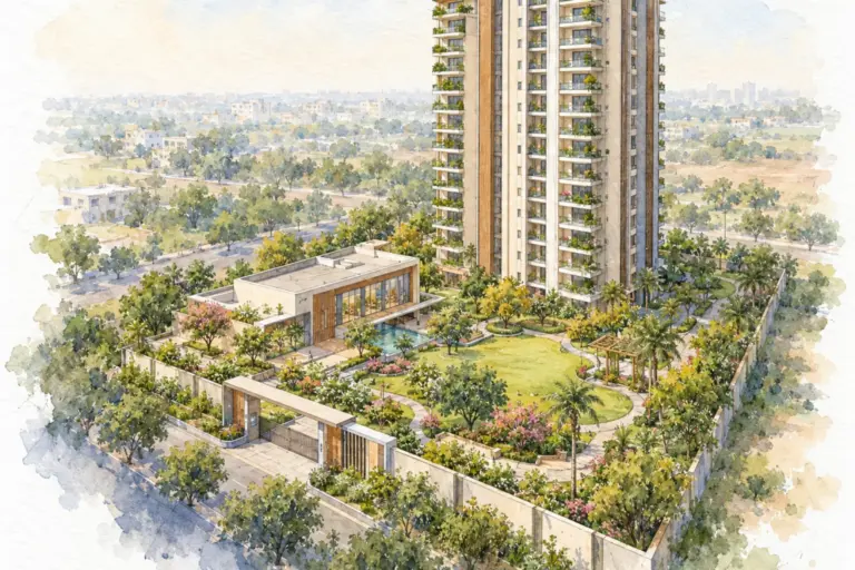 Illustration of Shakti the Sky Lark Apartment