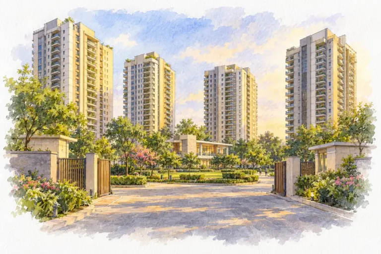 Illustration of Shri Agrasen Apartment