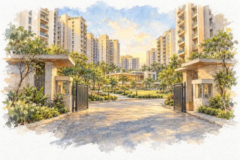 Illustration of Shri Radha Sky Gardens