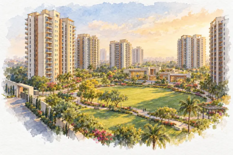 Illustration of SLF Anushree Apartments