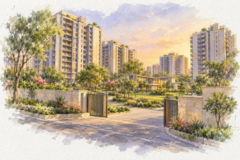 Illustration of Supertech Hill Estate