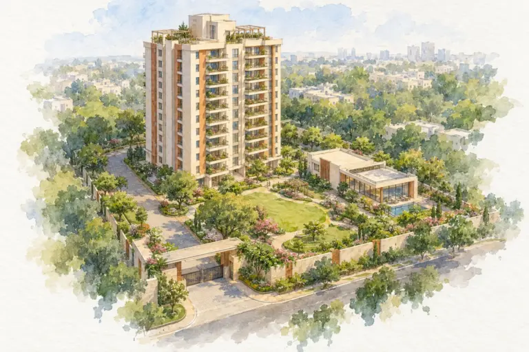 Illustration of Surabhi Apartments