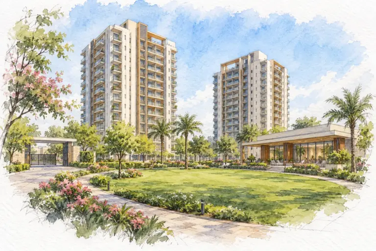 Illustration of Suvidha Apartments Gurgaon