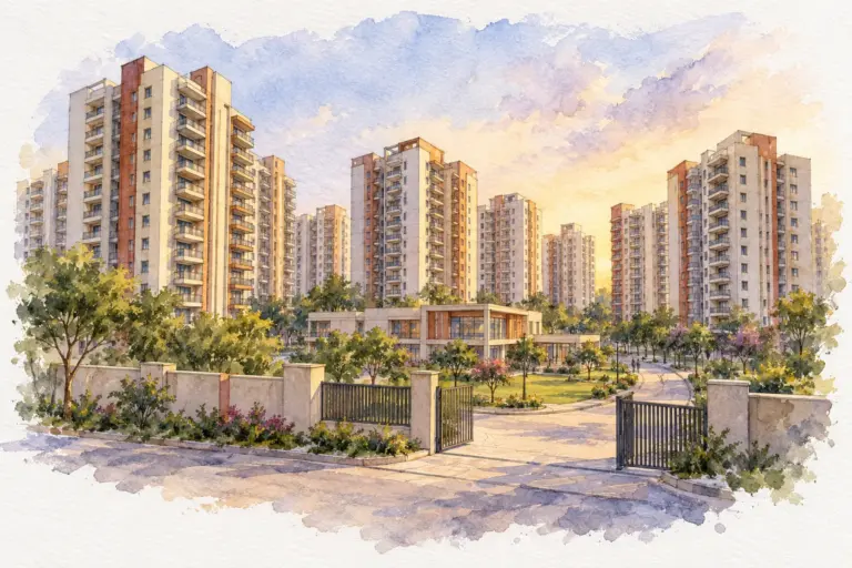Illustration of SVP Gulmohur Residency