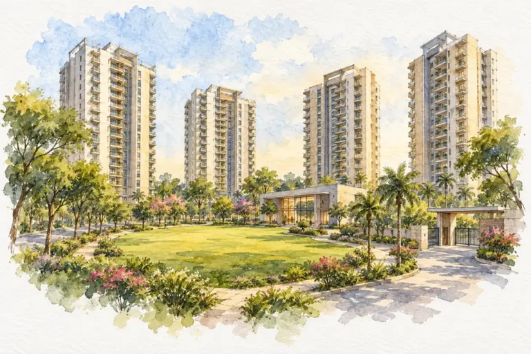 Illustration of Swami Dayanand Apartment