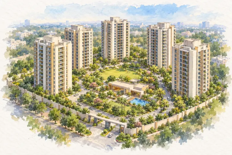 Illustration of Tarun Vihar Apartment