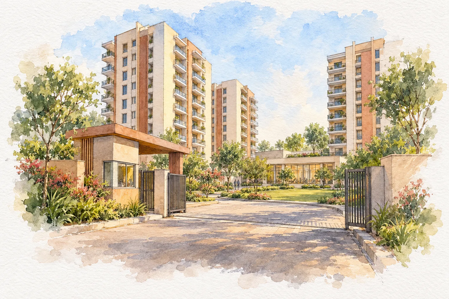 Watercolour illustration of TDI Signature (not the actual project)