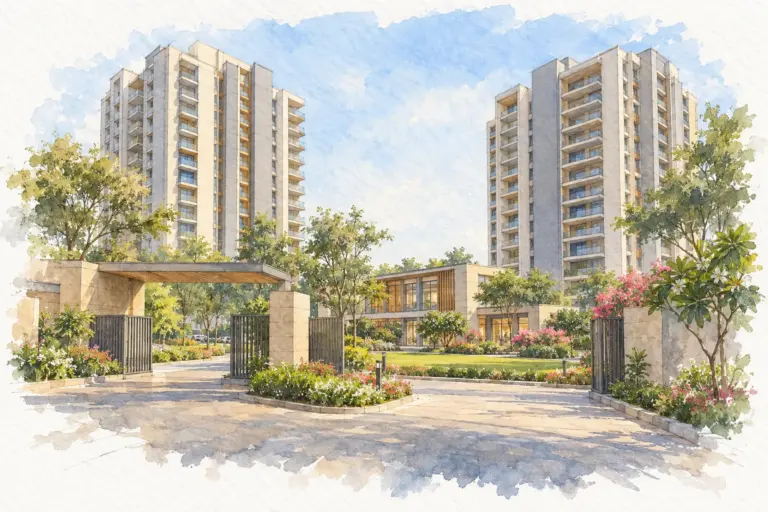 Illustration of The Adarsh Apartments