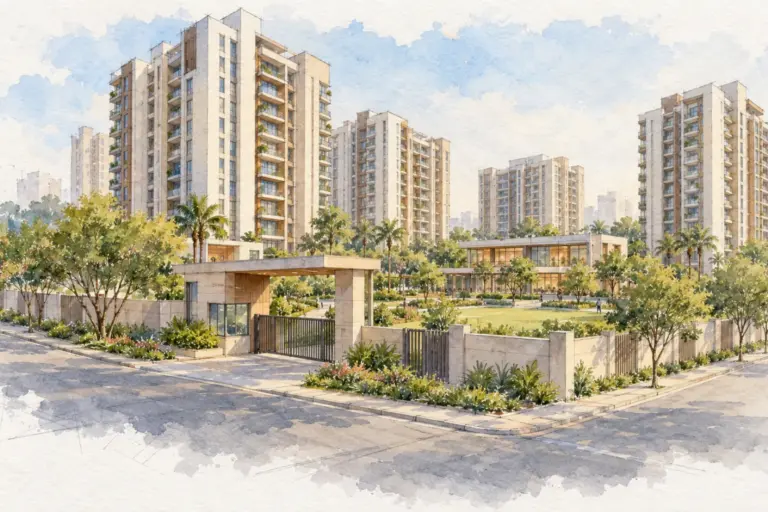 Illustration of The Golden Palms
