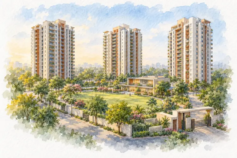 Illustration of The Jhelum Apartments