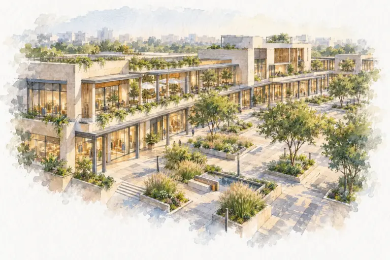 Illustration of The Plaza at Godrej Woods