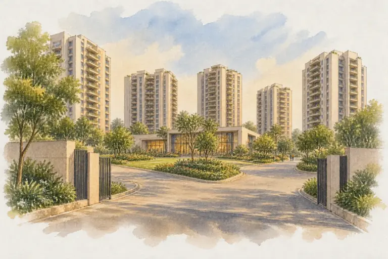 Illustration of Trilok Apartments
