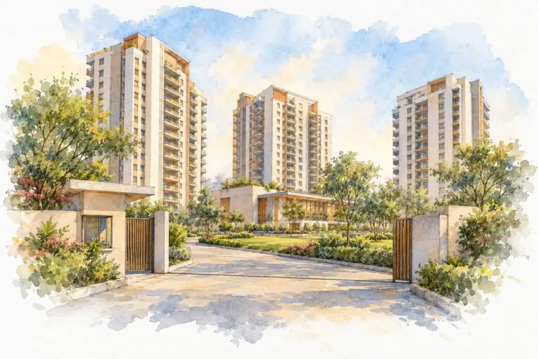 Illustration of Trump Towers Delhi NCR