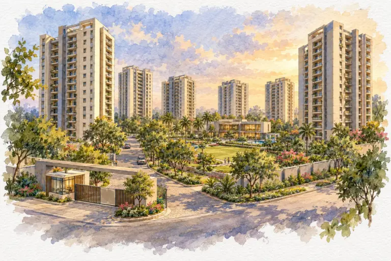 Illustration of Umang Summer Palms