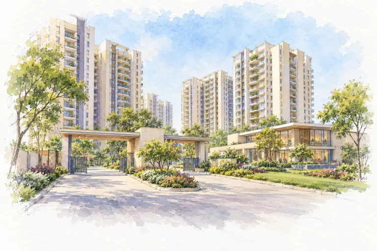 Illustration of Unitech Nirvana Country Cedar Crest