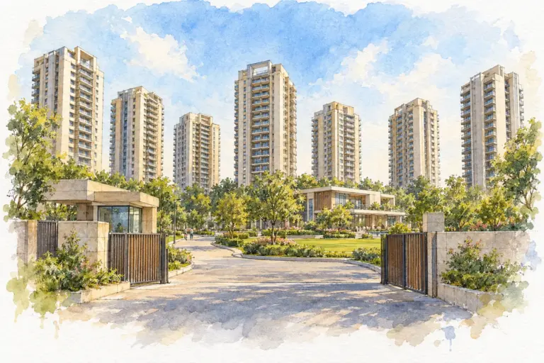 Illustration of Unitech Palms