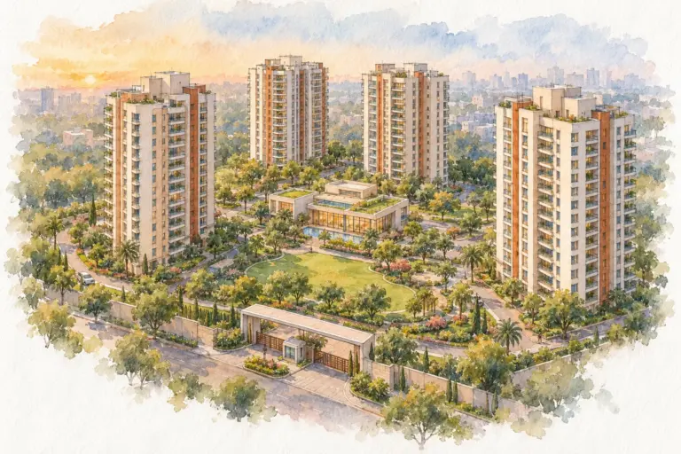 Illustration of Uttranchal Apartment