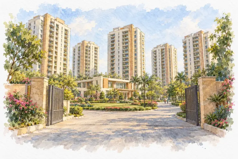 Illustration of Vardhman Apartment