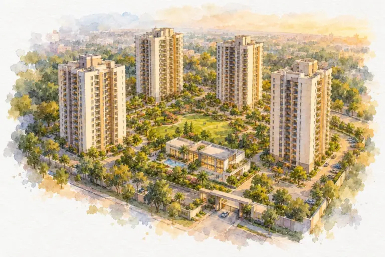Illustration of Vasundhra Apartment