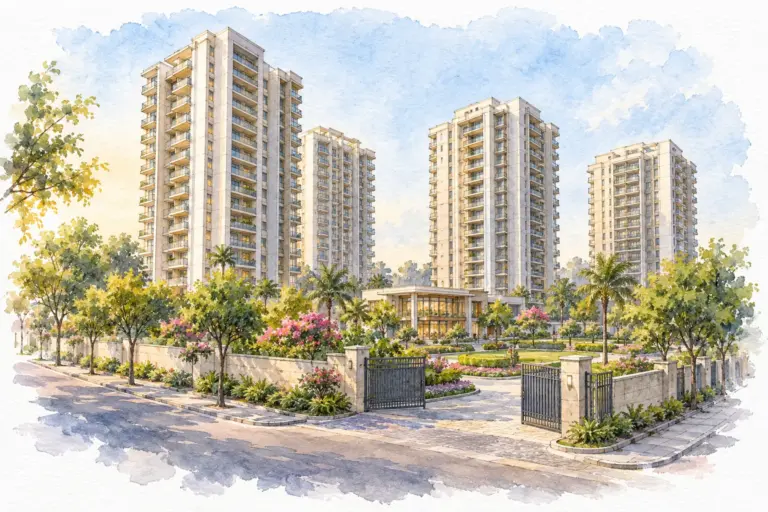 Illustration of Vinobha Kunj Apartment