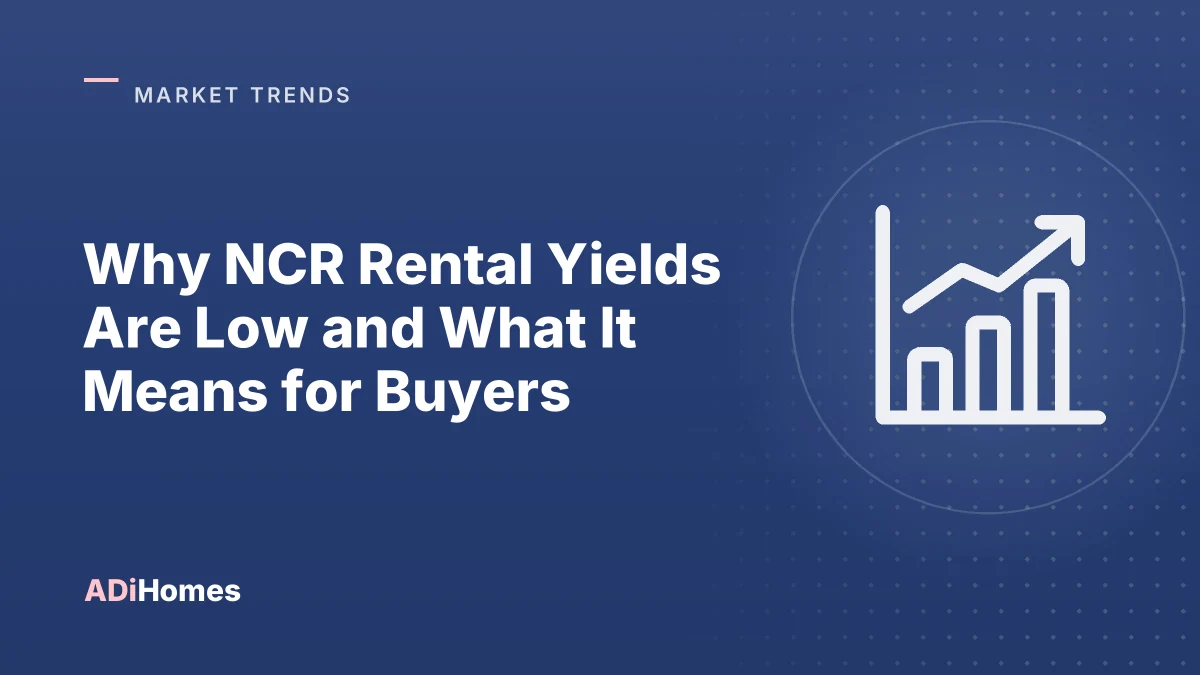 Why NCR Rental Yields Are Low and What It Means for Buyers
